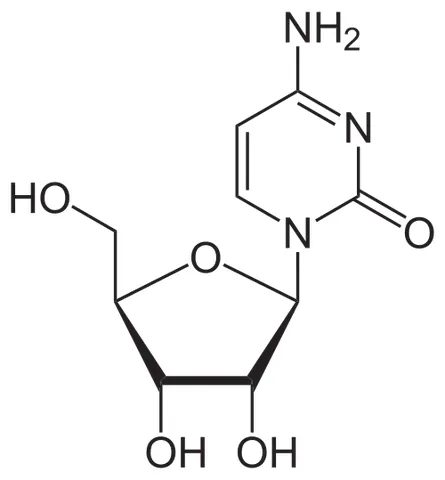 cytidine: a nucleoside consisting of cytosine linked to ribose, occurring in human RNA