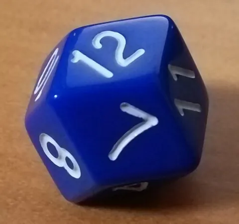 d12: a die with twelve sides