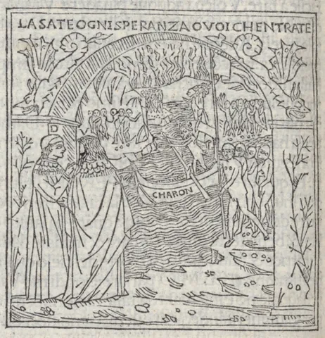 abandon hope, all ye who enter here: supposed inscription at the gate of hell