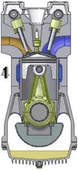 suck, squeeze, bang, blow: a reference to the Otto cycle and four-stroke internal combustion engines