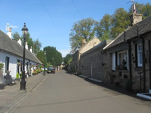 dalserf: a small village by the River Clyde in South Lanarkshire council area, Scotland (OS grid ref NS7950)