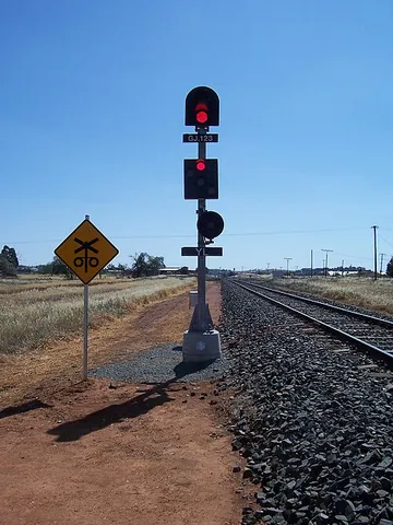 danger signal: a signal set at danger and showing a red light or other stop indication, which a train driver must...