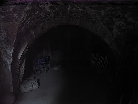 darkness: the state of being dark; lack of light; the absolute or comparative absence of light