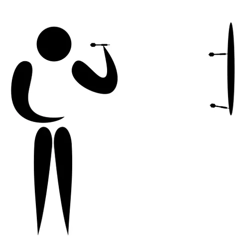 darts: a game or sport in which darts are thrown at a board, and points are scored depending on where the...