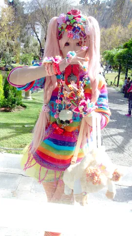 decora: a Japanese fashion style of the late 20th century, characterized by bold, bright colours and...