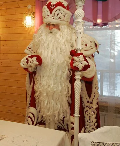 ded moroz: a fictional man in Slavic culture who delivers presents to children on New Year's Eve