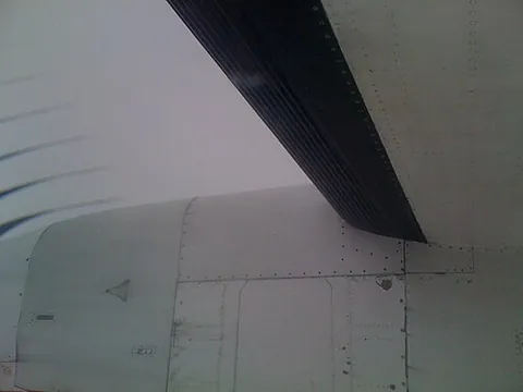 deicing boot: an inflatable rubber membrane attached to aircraft surfaces to permit mechanical deicing in flight