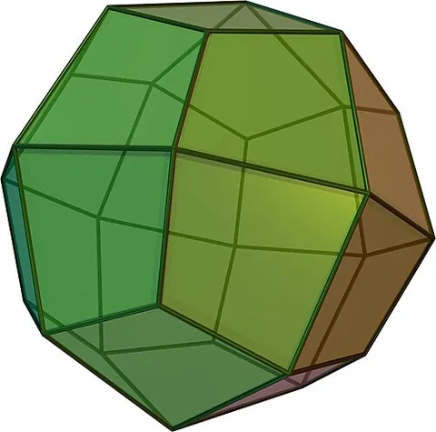 deltoidal icositetrahedron: a convex polyhedron that has 24 congruent kite-shaped faces and 48 edges and is a Catalan solid,...