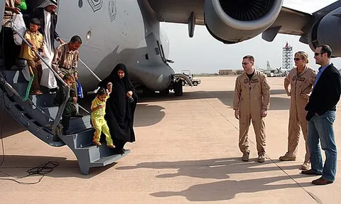 deplane: to disembark from an airplane