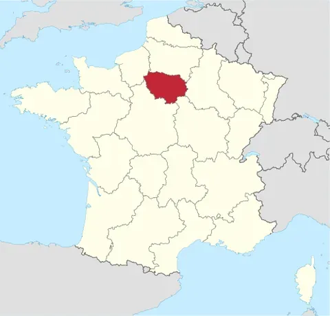 île-de-france: an administrative region in north-central France, including Paris