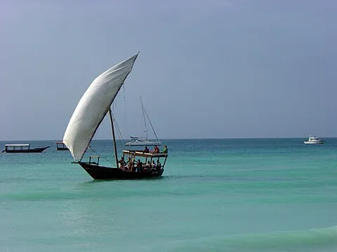 dhow: a traditional sailing vessel used along the coasts of Arabia, East Africa, and the Indian Ocean,...