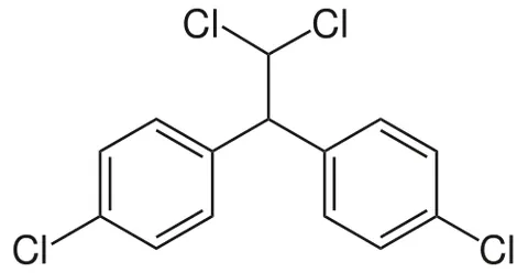 dichlorodiphenyldichloroethane: an organochlorine insecticide that is a metabolite of DDT