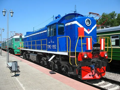 diesel locomotive: a locomotive powered by a diesel engine, often in a genset-like arrangement (i.e., diesel-electric)