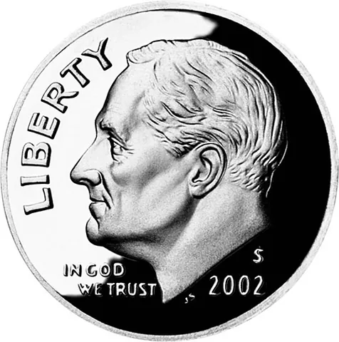 dime: a coin worth one-tenth of a dollar, that is, ten cents