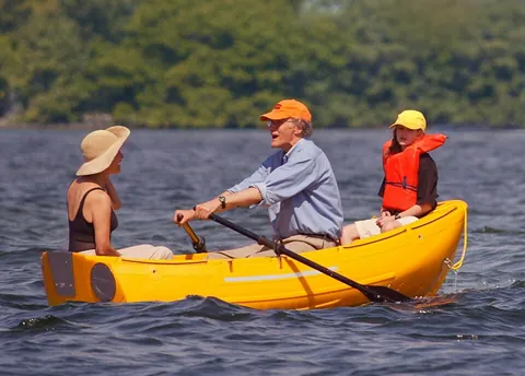 dinghy: a small open boat, propelled by oars or paddles, carried as a tender, lifeboat, or pleasure craft...