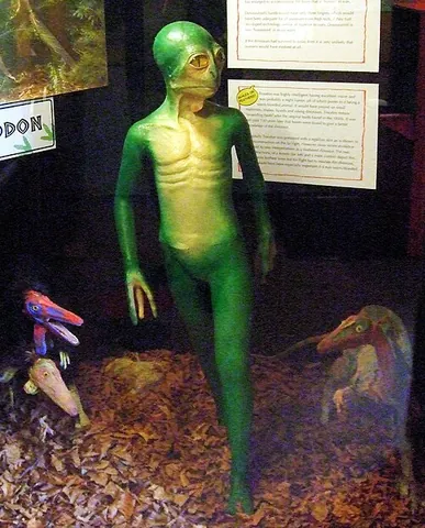 dinosauroid: a hypothetical descendant of troodontid dinosaurs with human-like intelligence and physiology