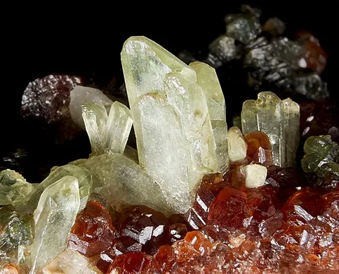 diopside: a monoclinic pyroxene mineral, a magnesium calcium silicate with the chemical formula CaMgSi₂O₆,...