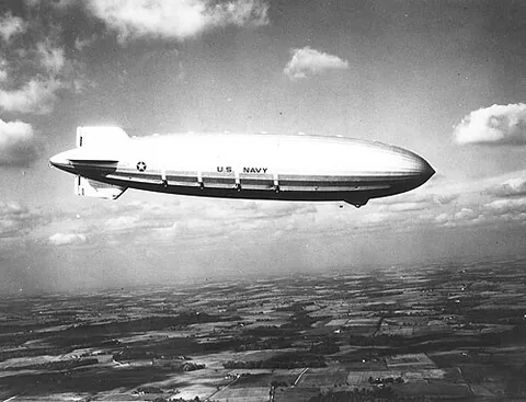 dirigible: a self-propelled airship that can be steered