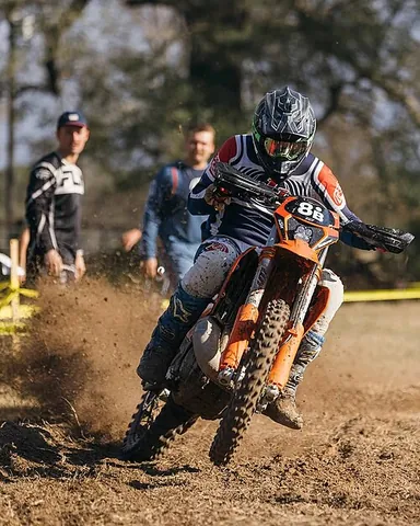 dirtbike: an off-road two-wheeled motorized vehicle: an off-road motorcycle