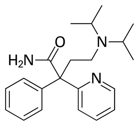 disopyramide: a cardiac depressant administered in the form of its phosphate C₂₁H₂₉N₃O·H₃PO₄ in the treatment of...