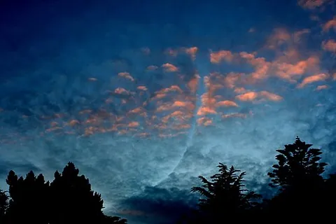 distrail: a clear path through a cloud created by a passing aircraft, caused either by evaporation or...