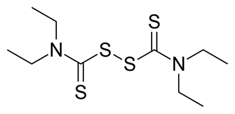 disulfiram: a synthetic compound (trademark Antabuse) used in the treatment of alcoholics to make drinking...