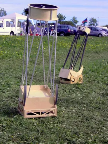 dobsonian telescope: an alt-azimuth mounted Newtonian telescope; a type of reflecting telescope