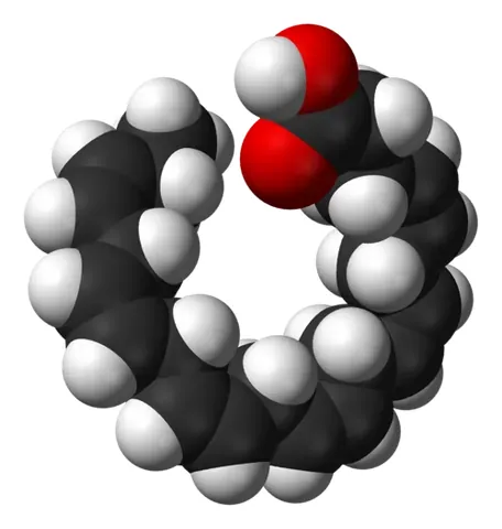 docosahexaenoic acid: an essential 22-carbon atom omega-3 fatty acid with six cis double bonds, found in fish oils,...