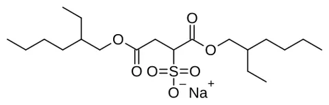 docusate sodium: a laxative salt C₂₀H₃₇NaO₇S used to soften stools in the treatment or prevention of constipation