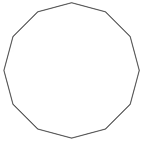 dodecagon: a polygon with twelve edges and twelve angles