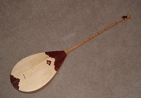 dombra: a long-necked lute found in parts of Asia and Eastern Europe