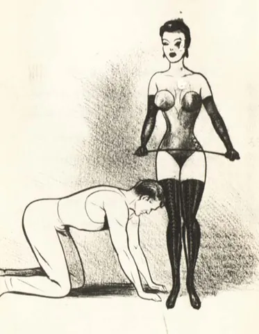 dominatrix: a dominating woman; a female dominator