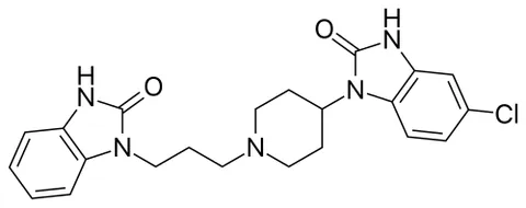 domperidone: an antidopaminergic drug used to suppress nausea and vomiting