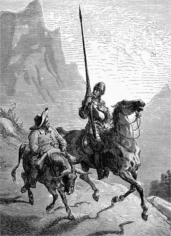 don quixote: a famous 1605–1615 Spanish novel by Miguel de Cervantes (1547–1616), whose full title is El...