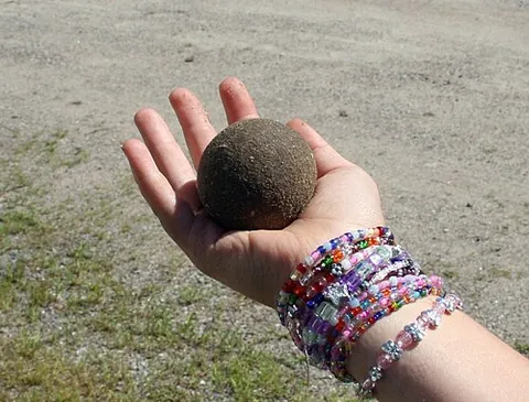 dorodango: a Japanese art form in which earth and water are moulded to create a delicate shiny sphere...
