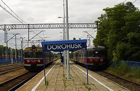 dorohusk: a village in Chełm county, Lublin Voivodeship, Poland, on the border with Ukraine