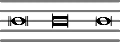 double whole note: a note with twice the value of a whole note; a breve