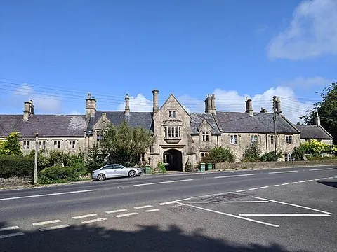 doulting: a village and civil parish in Somerset, England, previously in Mendip district (OS grid ref ST6443)