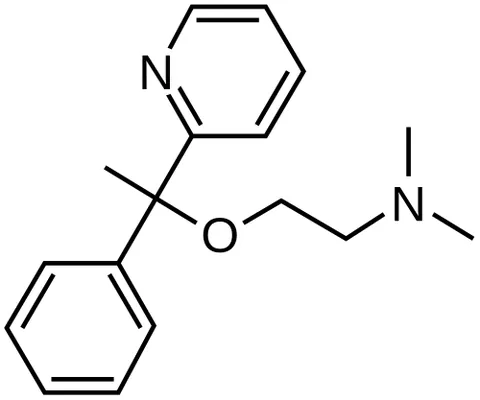 doxylamine: an antihistamine derived from pyridine that is typically used in the form of its succinate...