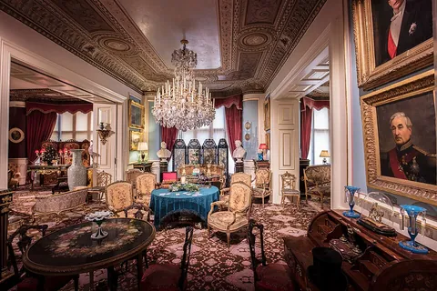 drawing room: any room where visitors may be entertained; now, the living room