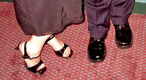 dress shoe: a shoe designed to be worn at smart casual or formal events, typically made of leather