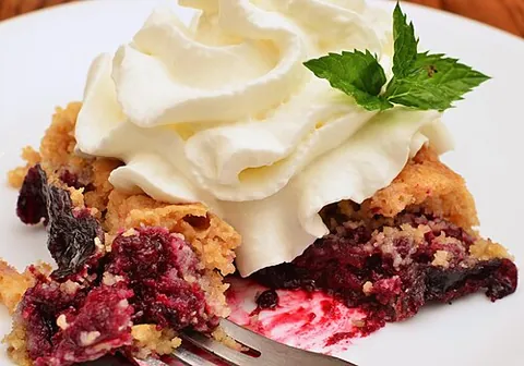 dump cake: a cake similar to a cobbler, made by dumping fruit or other filling into a pan and then dumping...