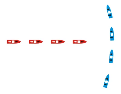 cross someone's t: to sail one's battle line across the front of the enemy battle line, allowing one to bring one's...