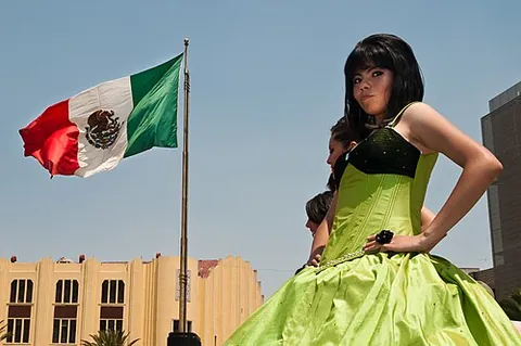 quinceañera: the fifteenth birthday and particularly the celebration and ceremony surrounding it for a young...