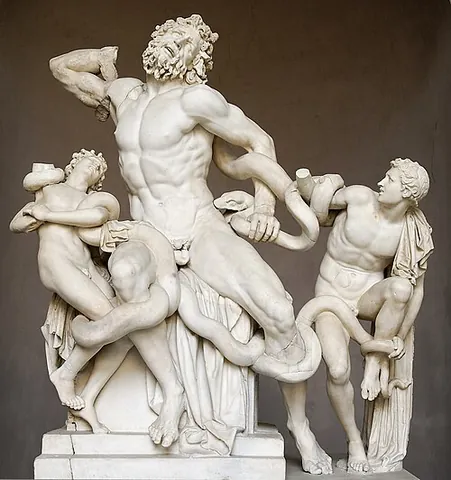 laocoön: a Trojan priest of Poseidon (or Apollo, depending on the author), whose rules he had defied (or...