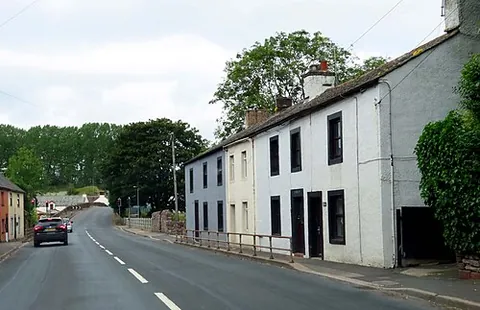 eamont bridge: a village in Yanwath and Eamont Bridge parish, Westmorland and Furness, Cumbria, England,...