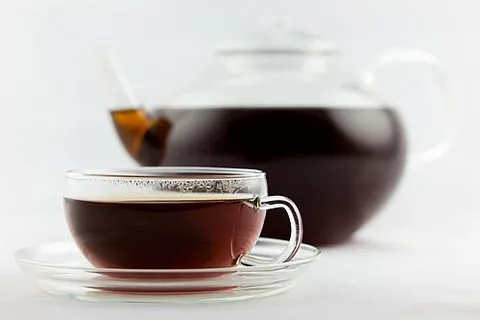 earl grey: a blend of black tea flavoured with oil from the rind of the bergamot orange