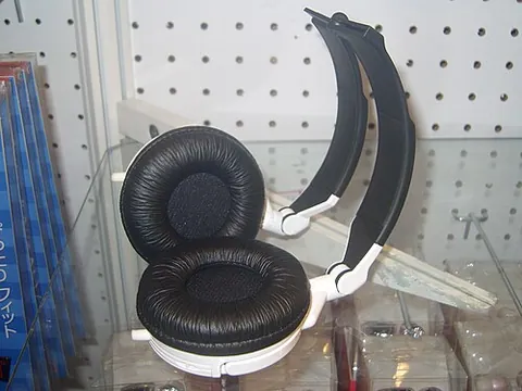 earpad: a cushioned pad enclosing the speaker part of a headphone for purposes of hygiene and comfort