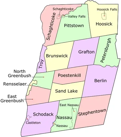 east nassau: a village in the town of Nassau, Rensselaer County, New York, United States