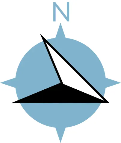 east-southeast: the compass point halfway between east and southeast; specifically at a bearing of 112.5°